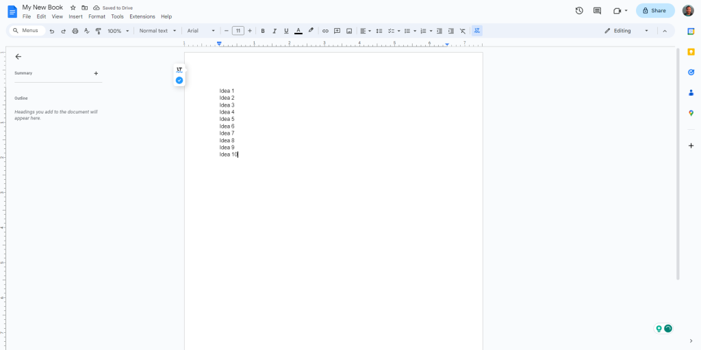 Brainstorm Your Ideas