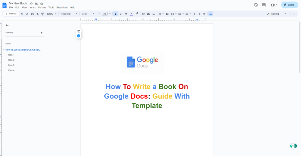 Design the Title Page