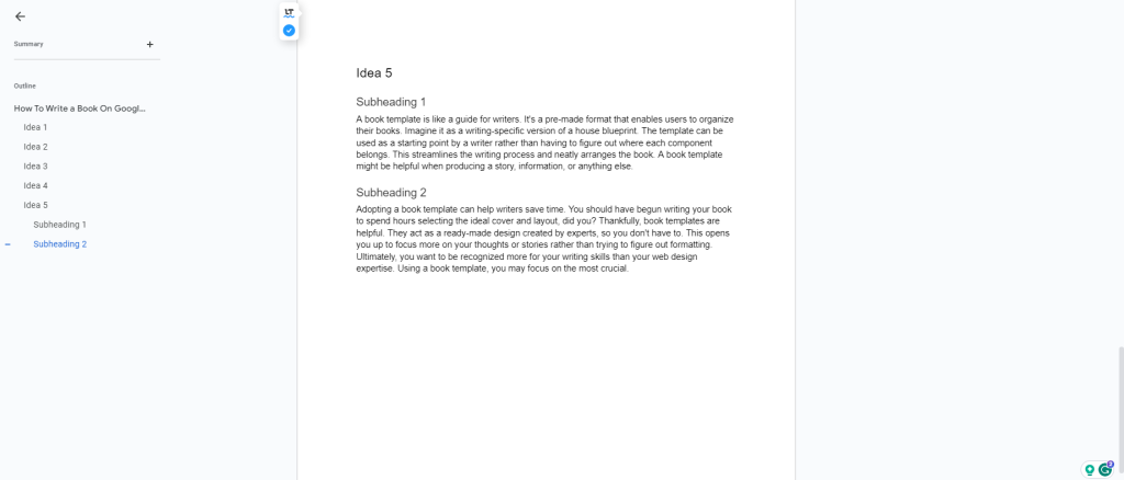 Introduce Subheadings